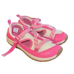 Chaco Odyssey Pink Closed Toe Hiking Sport Shoes Water Mesh Youth Size 4 EU 35